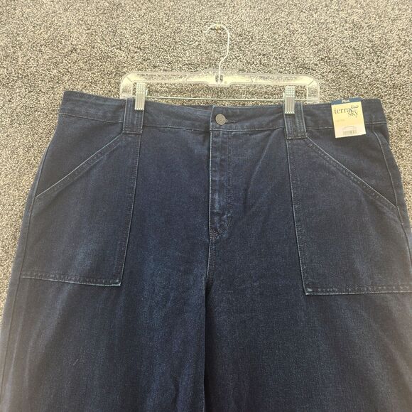 Terra & Sky 20W Dark Wash NWT High Rise Denim Jeans - Picture 2 of 11